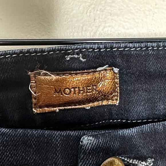 MOTHER The Looker Crop Coffee Tea or Me Dark Wash {Q15} - Picture 4 of 7